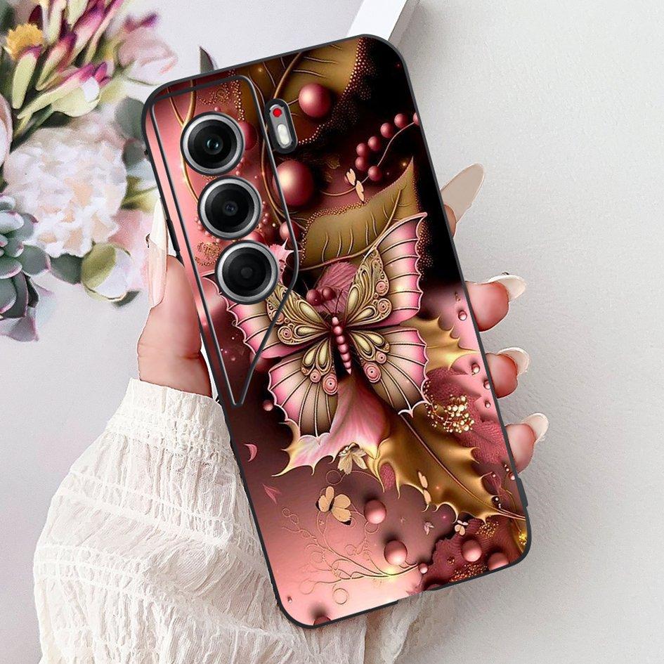 Чехол для Tecno Camon 40 2025 Новый Популярный Узор Бабочка Цветок Мягкий Силиконовый Чехол для Телефона Для Tecno Camon40 Pro CM6 CM5 Бампер