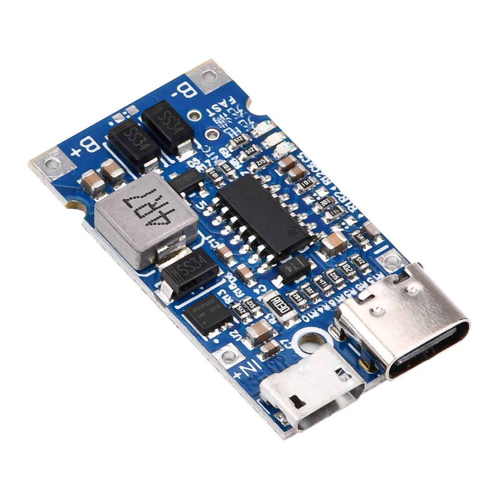 Модуль зарядного устройства 2S 3S 4S Type-C USB 4,5 В-15 В 18 В повышающий понижающий с поддержкой быстрой зарядки QC для литиевой батареи 18650