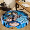 Coraline Pattern Round Rug, Indoor/Outdoor Mat, for Picnic, Gameroom, Bedroom, Office, Living Room, Home Decor Carpet, Birthday Gift