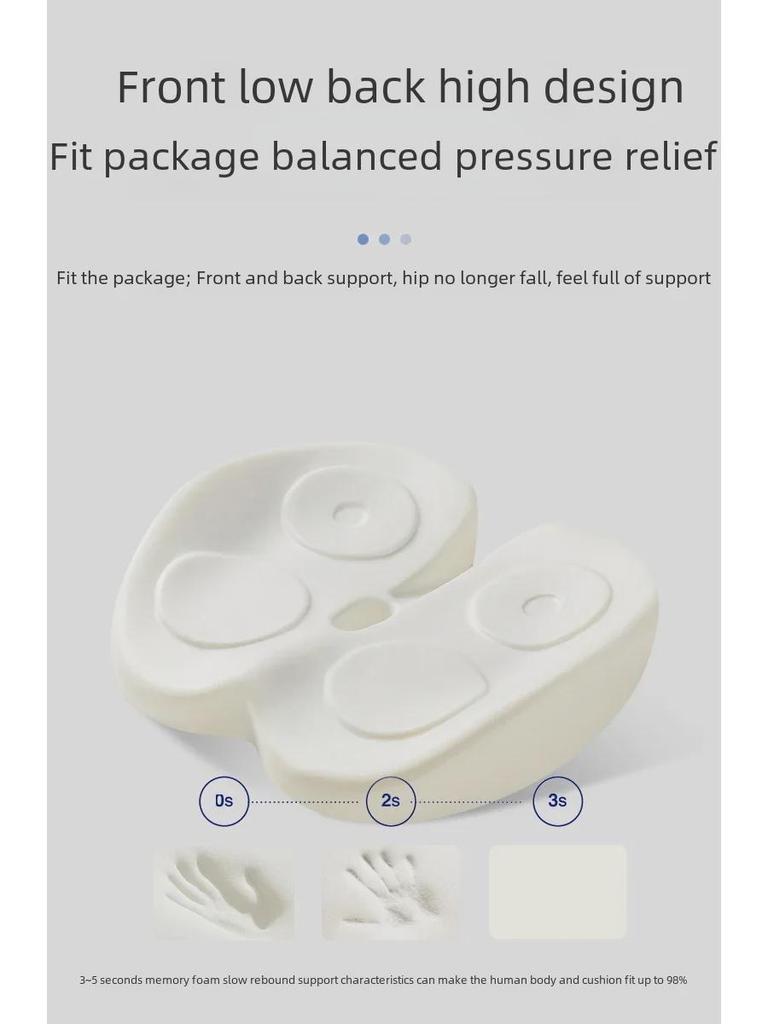 Universal Car Seat Cushion for All Seasons – Single Piece, Elevates Driver's Seat, Suitable for Men & Women.