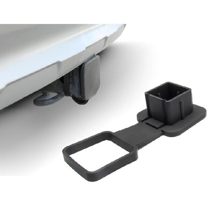 Trailer Hitch 2 Inch Receiver Plug Square Dust Cap Cover 50mm Tube Tow Hook Car SUV Truck Accessories Parts Heavy Duty Black