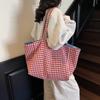Сумка Корейский Ленивый Ветер Холщовая Сумка Женская 2025 Новая Большая Вместимость Сумка-Тоут Модная На Плечо Двусторонняя Рюкзак