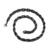 Retro Black Dotted Hip Hop Thick Twist Chain Titanium Steel Men 'S Bracelet Necklace 