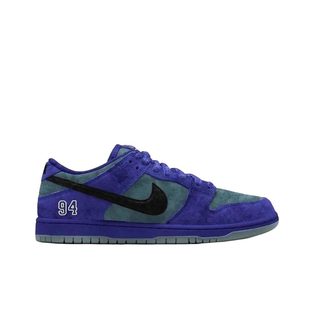Supreme x Nike Dunk Low SB Ink Унисекс Кроссовки Фиолетовый Железо-Серый Черный HQ8487-500