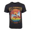 100% Cotton TOPS UNISEX TEES MENS WOMENS LED ZEPPELIN MENS 1975 US TOUR T SHIRT, Unisex T Shirt, Gift For Fan