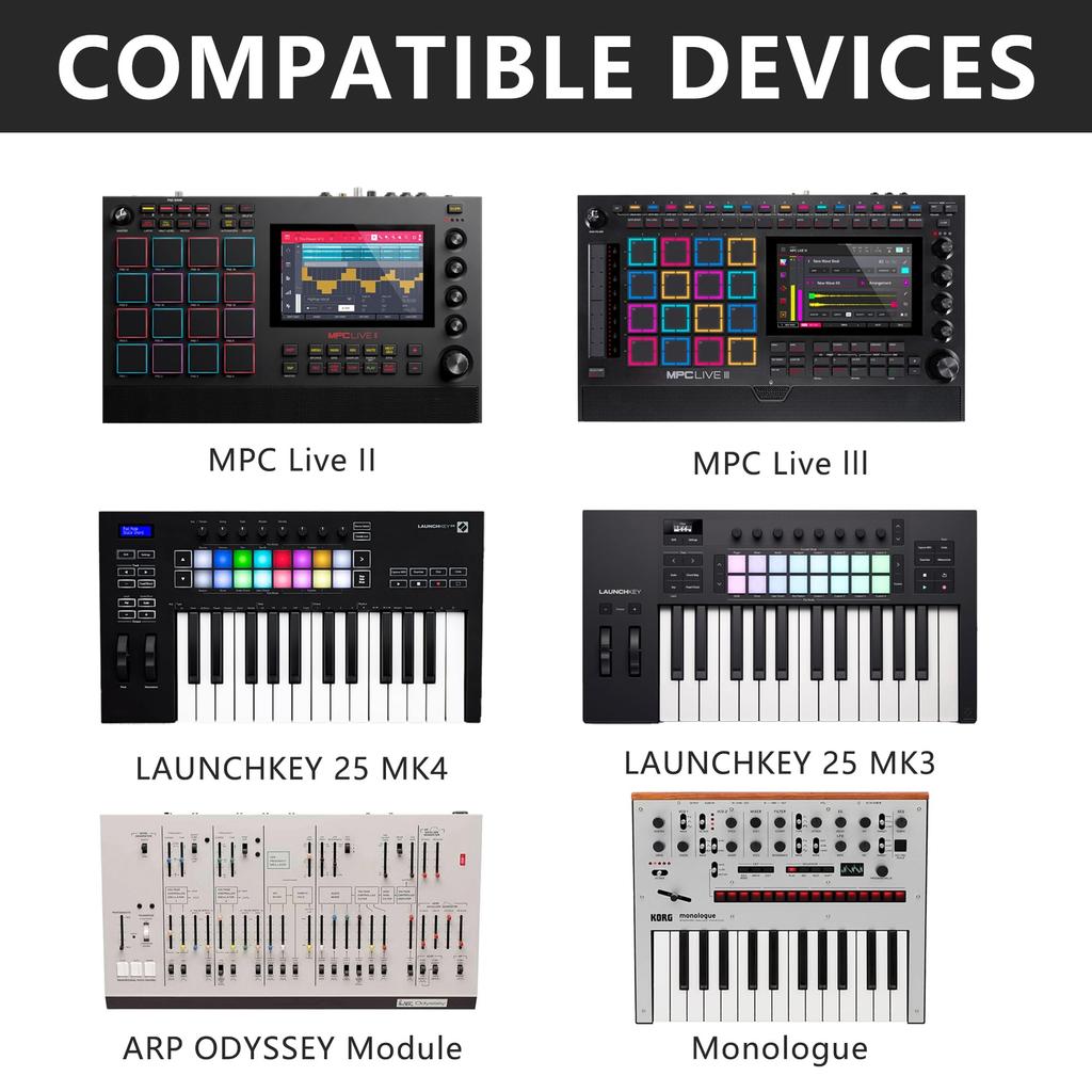 Musiin Custom Workstation Hard Case with Akai MPC Live (Compatible 3)
