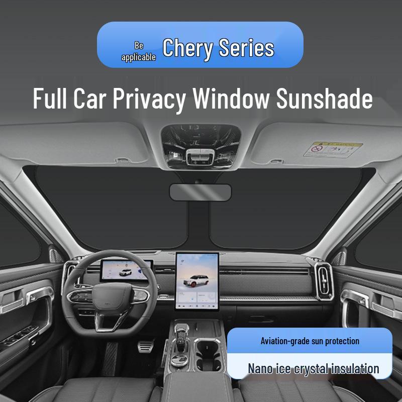 Шторка на окно Chery iCAR03: Солнцезащита и защита от посторонних глаз для Fengyun T10/T9, Tiggo 9, Arrizo 8
