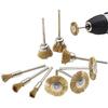 Wire Brush, Brass Brush, 3 Types, Mini Router Brush, Polishing Brush, DIY Rust Removal Tool
