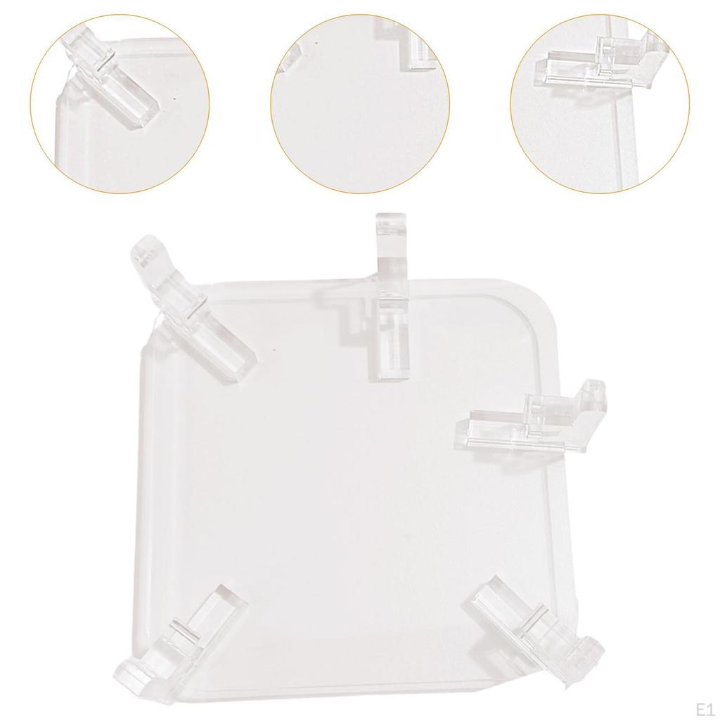 Acrylic Stand Clear Desk Organization,Easy Button Access,Heat Dissipation for Mini Computer Host