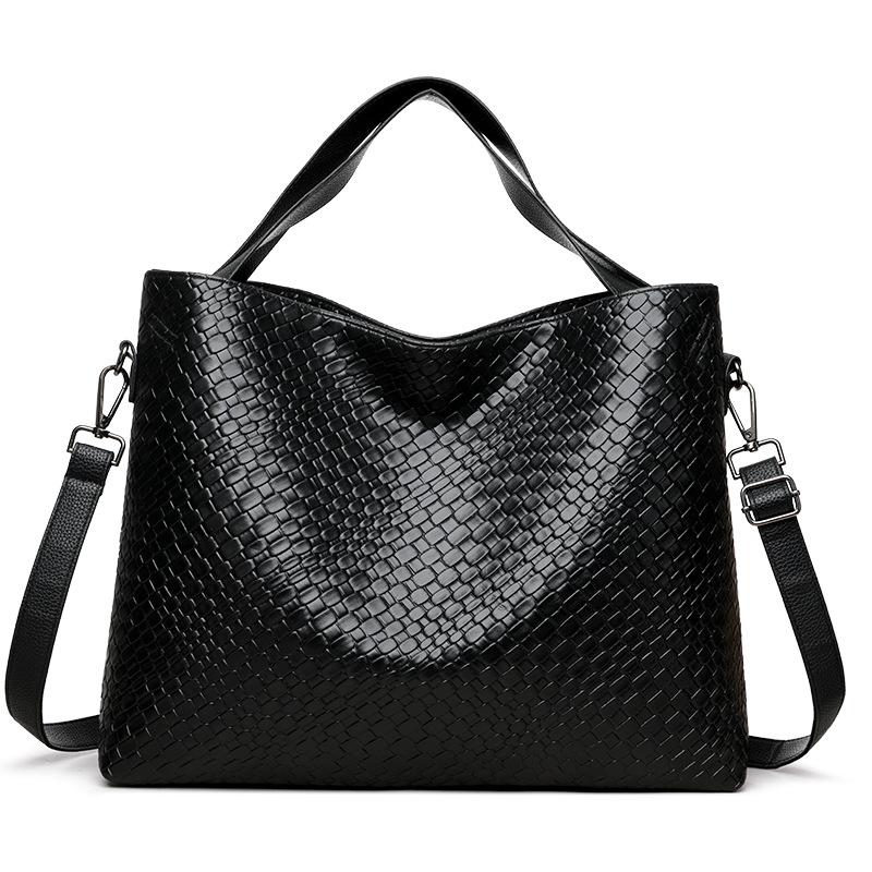 Износостойкая и прочная текстурированная наплечная сумка - Женская вместительная сумка-багет, модная повседневная дорожная сумка большой вместимости дизайнерская сумка