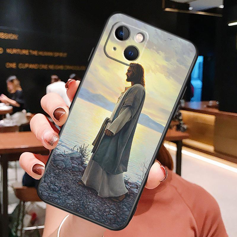 Divine Mercy Jesus Phone Case For iPhone 16 Pro Max 15 14 13 12 11 Pro Max Plus 12 13 Mini XR 16e Funda Cover
