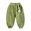 Детские флисовые брюки, осенне-зимние утолщенные теплые повседневные спортивные брюки для малышей, верхняя одежда, длинные брюки