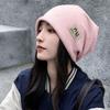 Warm Beanie Hat Windproof Knitted Pullover Cap Fashion Skullies Hat  for Women