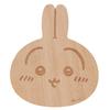 Chiikawa Official Licensed 9 X 10 Rabbit Miscellaneous Coaster, Wooden, Approx. Cm, Colors, Goods, Goods, Tableware, Brown, CKW13-346