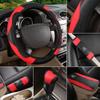 TXF4   6pcs/set Car Steering Wheel cover+Shoulder Pad+Armrest Pad Cushion For Mercedes Benz B/C/E/S A Class C200L GLC CLA Accessories