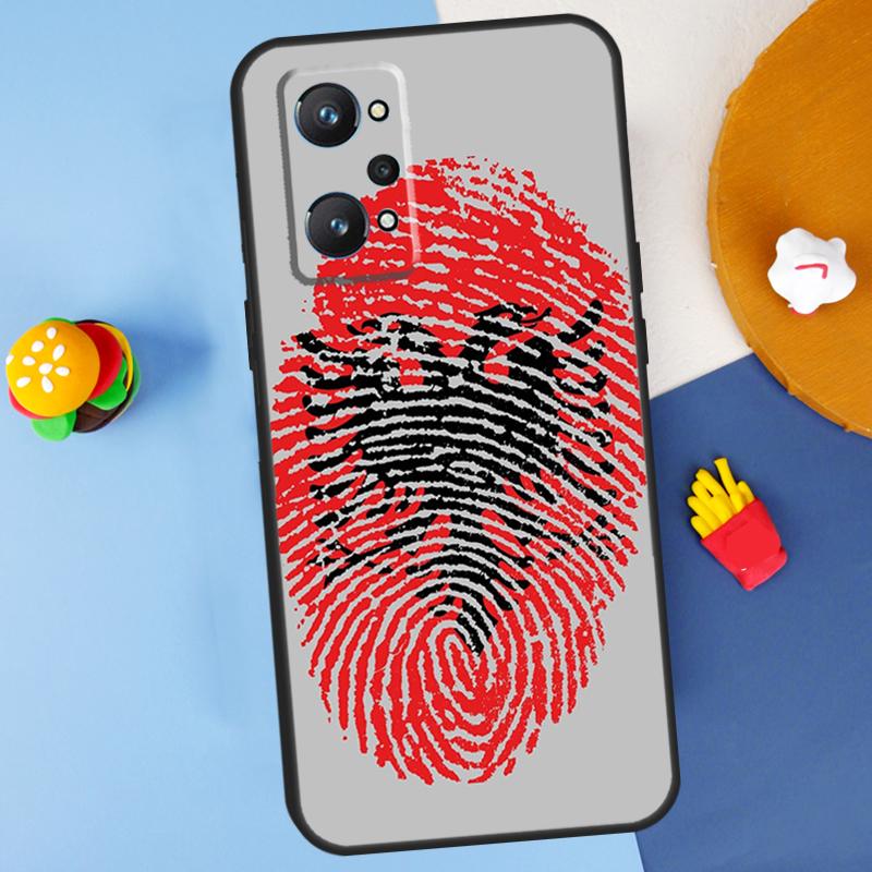 Флаг Албании для Realme GT 6 6T 5 GT7 Pro C61 C75 C55 C51 C21Y C25S C67 C53 13 12 10 11 14 Pro Plus Чехол