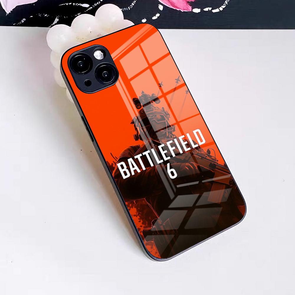 Чехол для телефона Game Battlefield 6 для IPhone 17 Pro Max 16 15 14 Pro Max 13 11 X Xs Xr 8 7Plus Стеклянная крышка