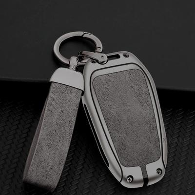 Подходит для Peugeot GT-GTline 308 3008 2008 4008 5008 Чехол для ключа нового автомобиля Металлический Кожаный чехол для ключа автомобиля высокого класса Автоаксессуары