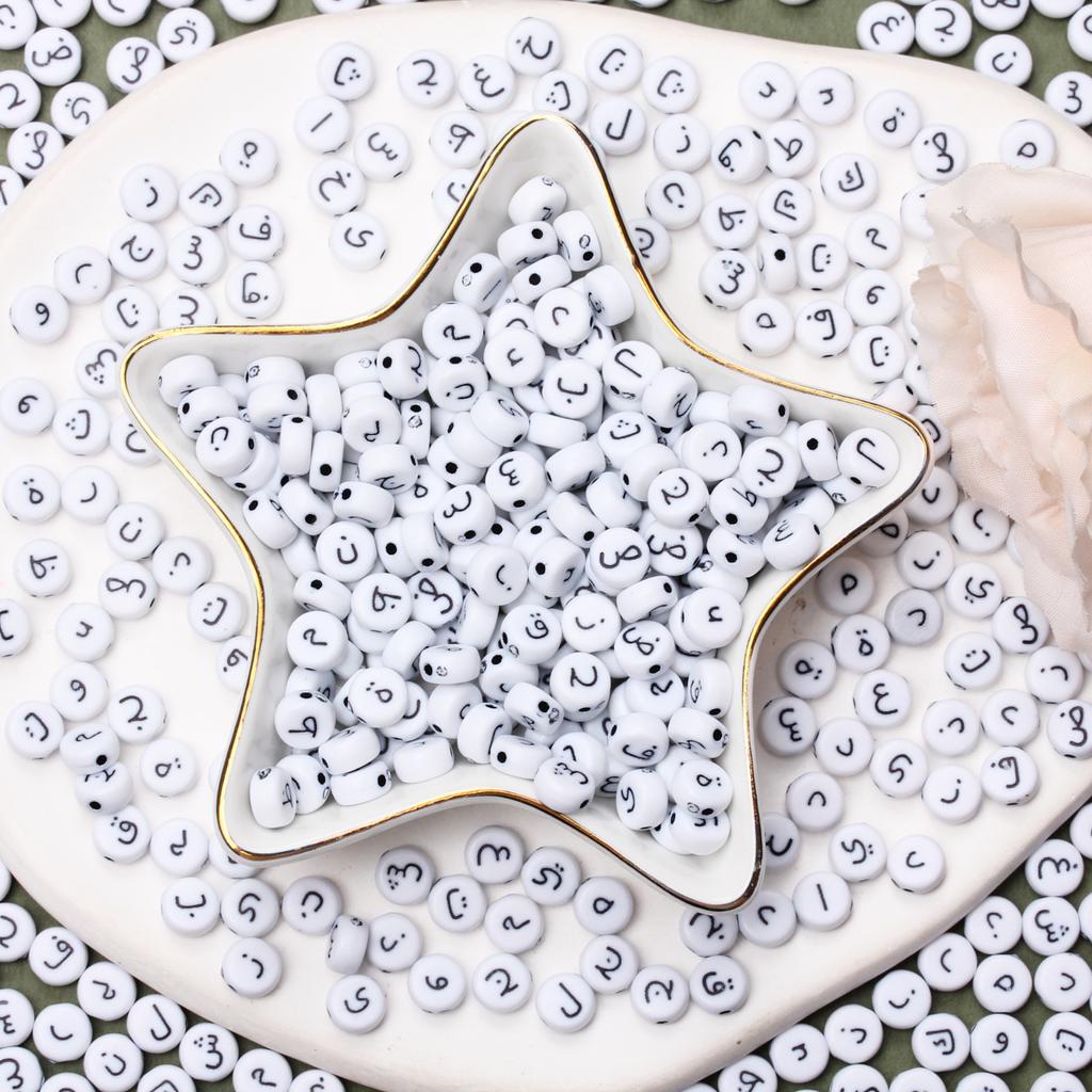 6,5 мм бусины акриловые ручной работы круглые подарки своими руками арабские модные ожерелья ювелирные изделия 50 шт аксессуары браслет