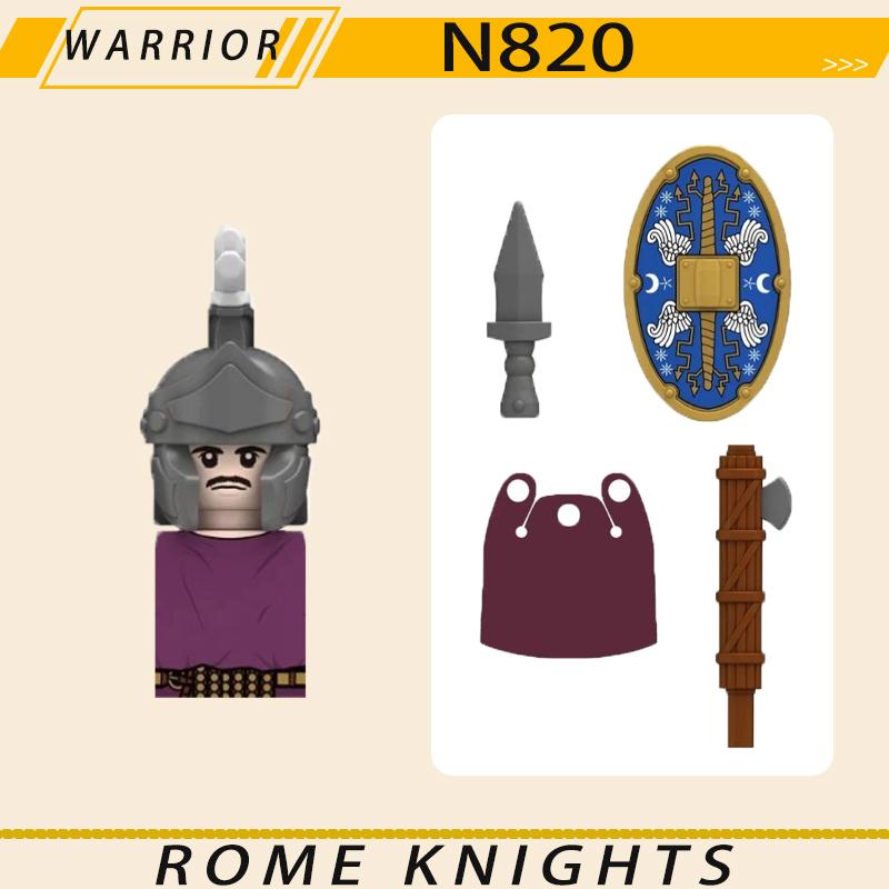 MOC Средневековый Военный Рим Рыцари Серия Строительные Блоки Замок Солдаты Фигурки Аксессуары Щит Кирпичики Рождественские Игрушки Подарки