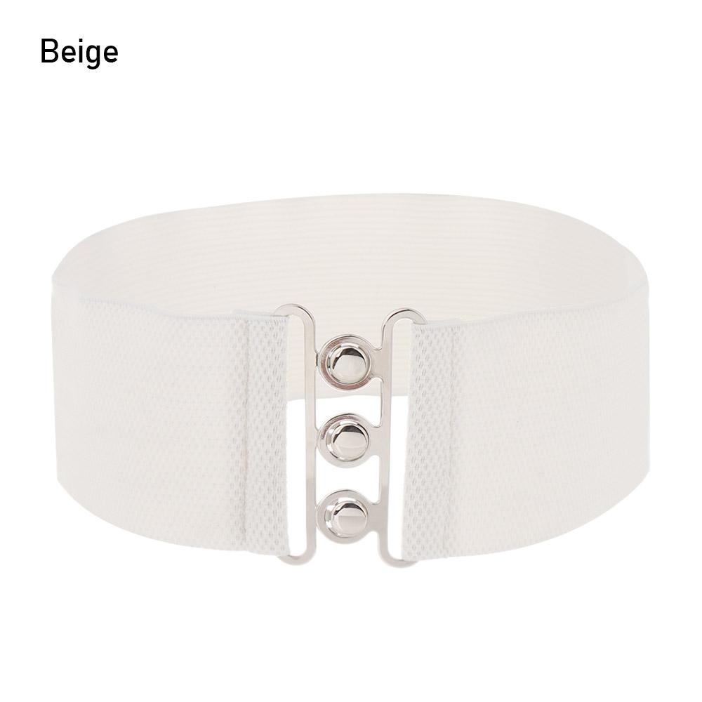 Женское повседневное широкое эластичное платье с поясом на талии, пояс с металлической пряжкой