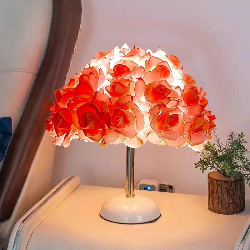 Elegant Eye-Care Feather Remote Table Lamp - Perfect for Live Room Decor, Living Room Ambiance, and Bedroom Bedside Lighting.