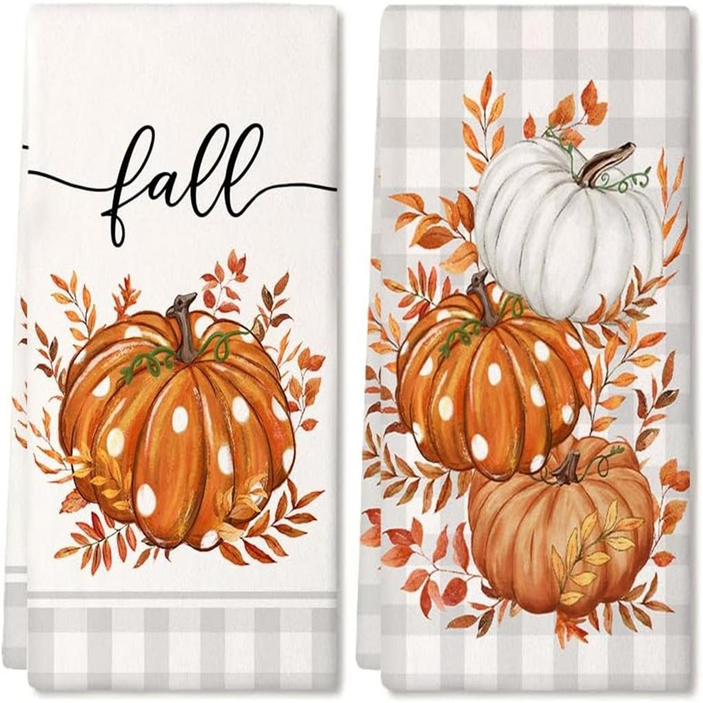 Microfiber Halloween Pumpkin Festival Green Elf/ Printed Towel Kitchen Washing Hand Towel Face Towel