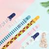 Cute Cartoon Baby Pacifier Clips Chain Ribbon Dummy Soother Holder Chains Adjustable Buckle Strap for Pacifier Baby Feeding Gift