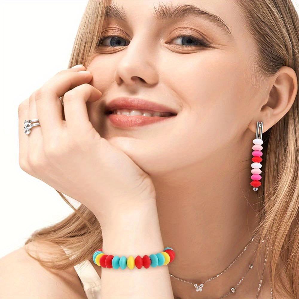 22/42/62 силиконовые бусины-бобы, многоцветный силиконовый брелок с бусинами, разделительные бусины, аксессуары для ручек, сделай сам браслет на ногу, брелок для серег