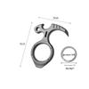 Titanium Alloy Multi-Function EDC Keychain Tool: Pry Bar & Portable Nail Puller