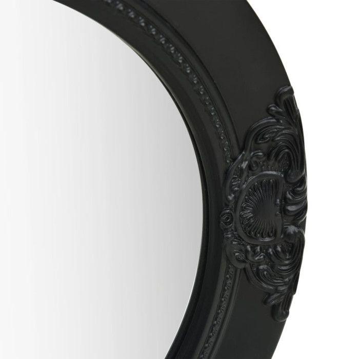 VidaXL Wall Mirror Baroque Style 50 Cm Black 320347