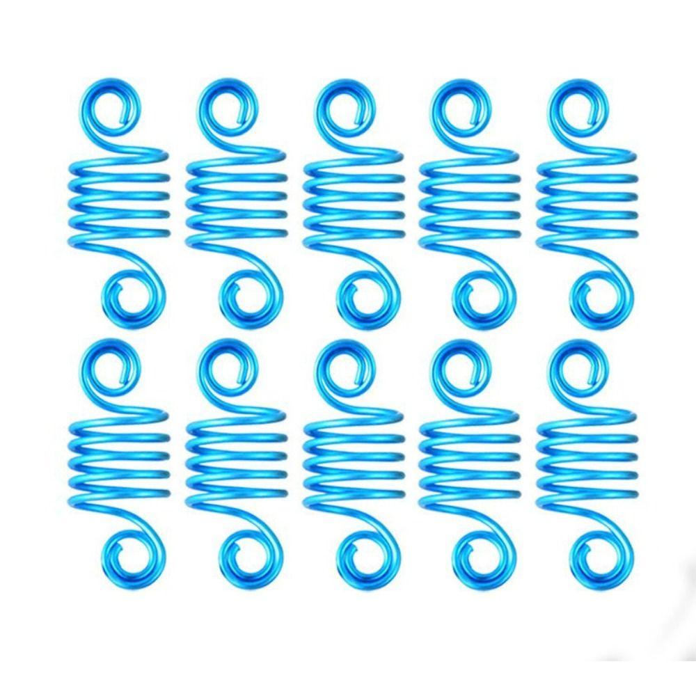 10Pcs Hair Braids Dreadlocks Beads Charms Cuffs Tubes Hair Accessories Spring Hair Rings  African