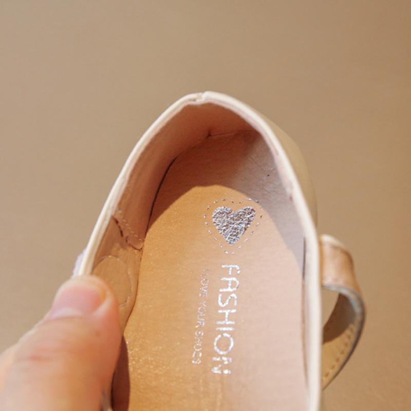 Girls Leather Shoes Bowknot Princess Shoes Soft Soled Solid Color Kids Shoes