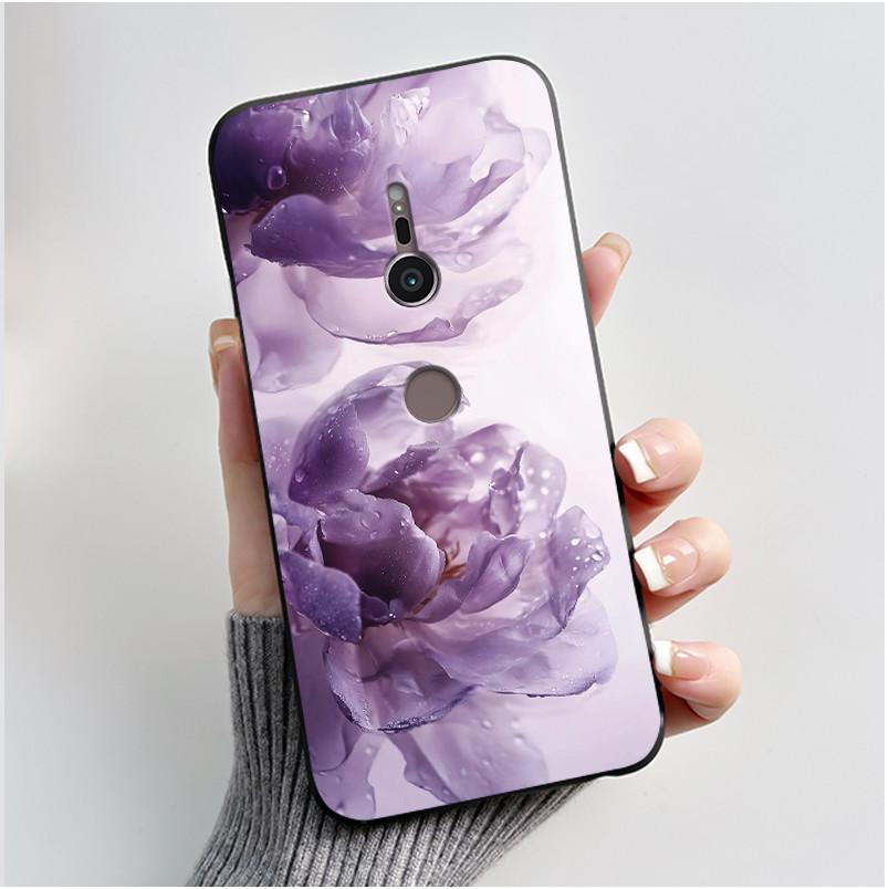 Модный черный чехол с принтом кролика для молочного чая для Sony Xperia XZ2/SO-03K Черный чехол для Sony Xperia XZ3/SO-01L Мягкий чехол с защитой от царапин