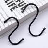 Черные S-образные металлические крючки, держатель для полотенец, органайзер для пальто, вешалка для перил, для дома, ванной, офиса, хранения инструментов
