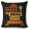 Motivational Quote Cushion Cover Inspirational Lettering Design Decorative Pillow Case Living Room Bedroom Sofa Home Decor