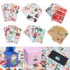 Biscuit Package Cookie Candy Tag Package Label Merry Christmas Xmas Ornament Gift Paper Sticker