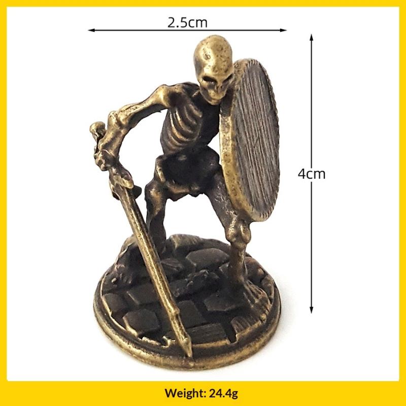 1 шт., Орнамент «Череп с мечом и щитом», Домашнее украшение, Настольный орнамент, Игрушка/Поделка на Хэллоуин