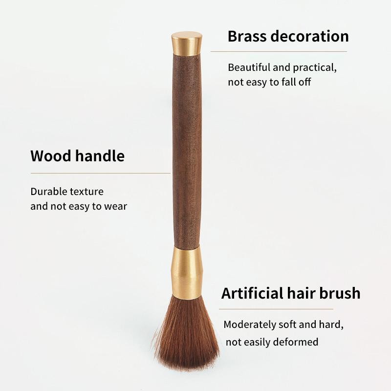 Щетка для чистки кофемолки с деревянной ручкой, щетка для чистки кофемашины, инструмент для бариста, домашняя кухонная кофейная утварь