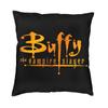 Buffy The Vampire Slayer Cushion Cover 50x50 Cm Supernatural Horror Witch TV Throw Pillow Case Decor Home Sofa Seat Pillowcase