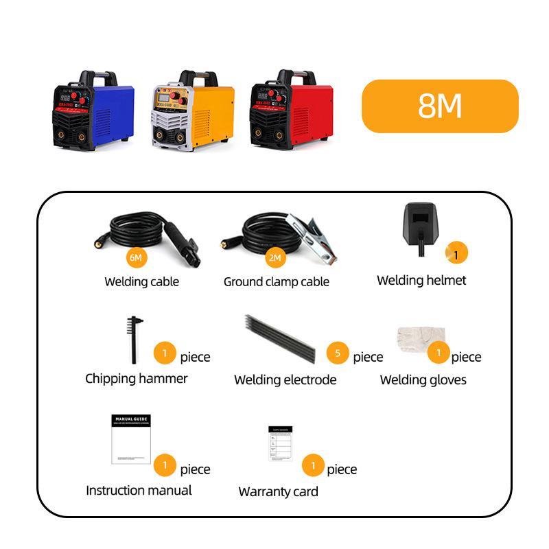 ShunJia ZX7-350D Red Portable DC Inverter Welder, 220V Industrial Grade