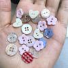 1 Set Korean-style Cream Color Buttons Blind Box Korean-style Instagrammable Pastel Buttons for Crafts Korean Cream Button 11mm