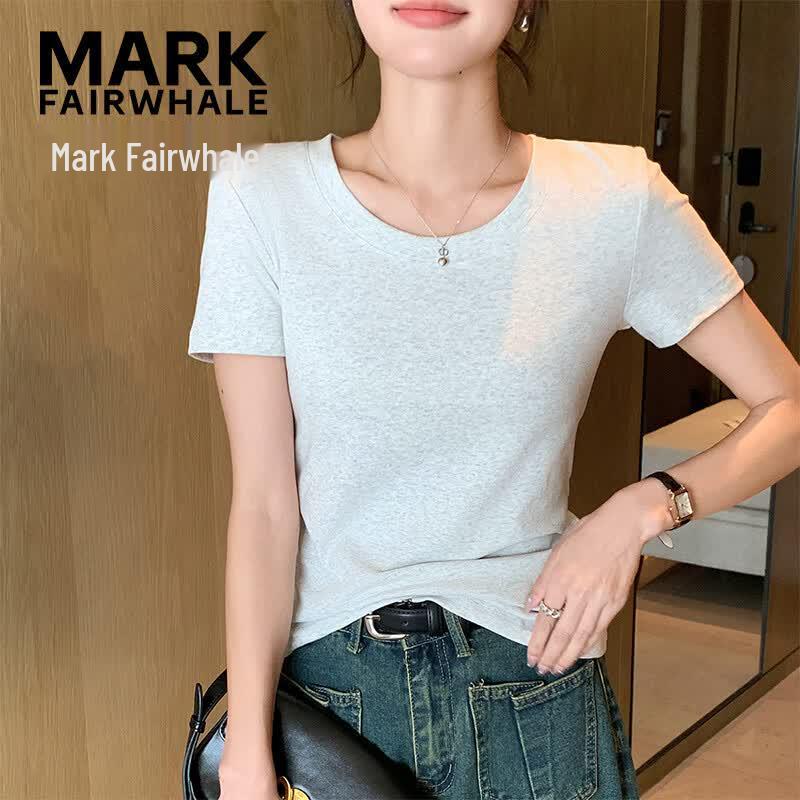 Mark Fairwhale Женская приталенная футболка с круглым вырезом