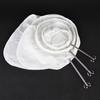 Tea Filter Bag Ultra Fine Mesh Steel Ring Long Handle Reusable Cheesecloth Tea Nut