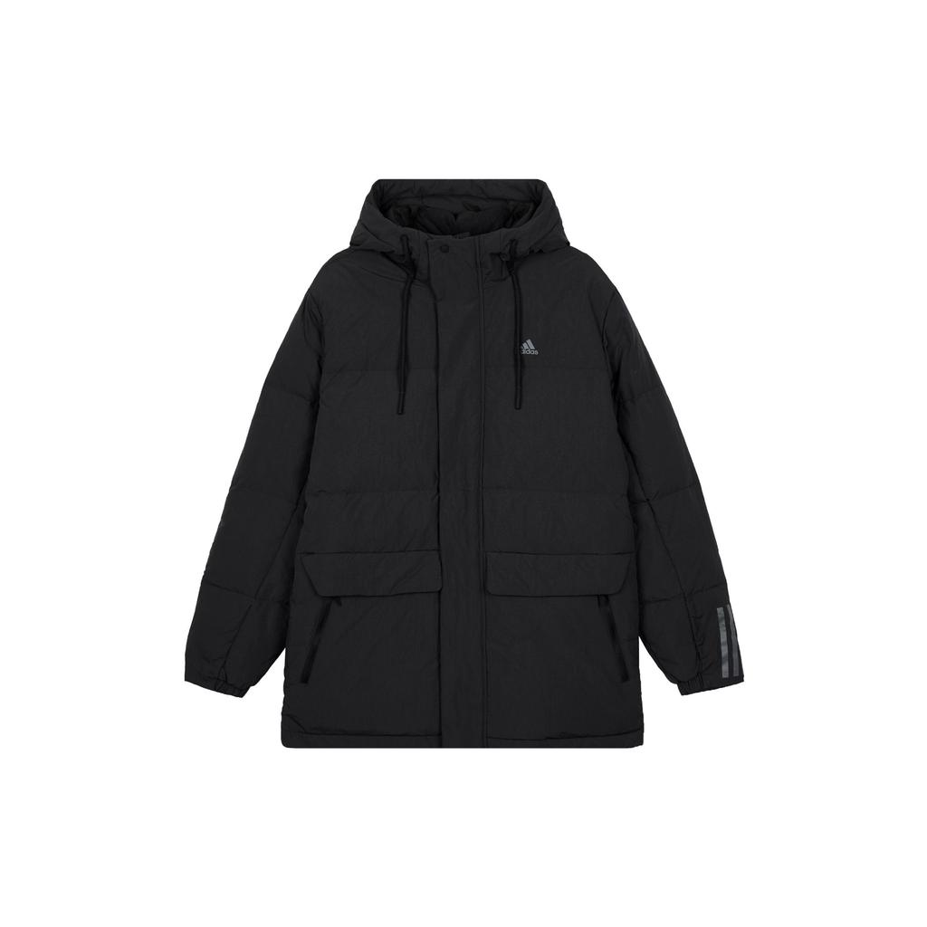 adidas Мужская повседневная пуховая куртка средней длины, черная, IL8926