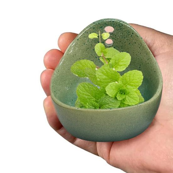 Yousheng Herb Stripper Bowl Efficient Leaf Removal Tool for Kale Herbs Multipurpose 4-Hole Herb Peeler Kitchen Essential