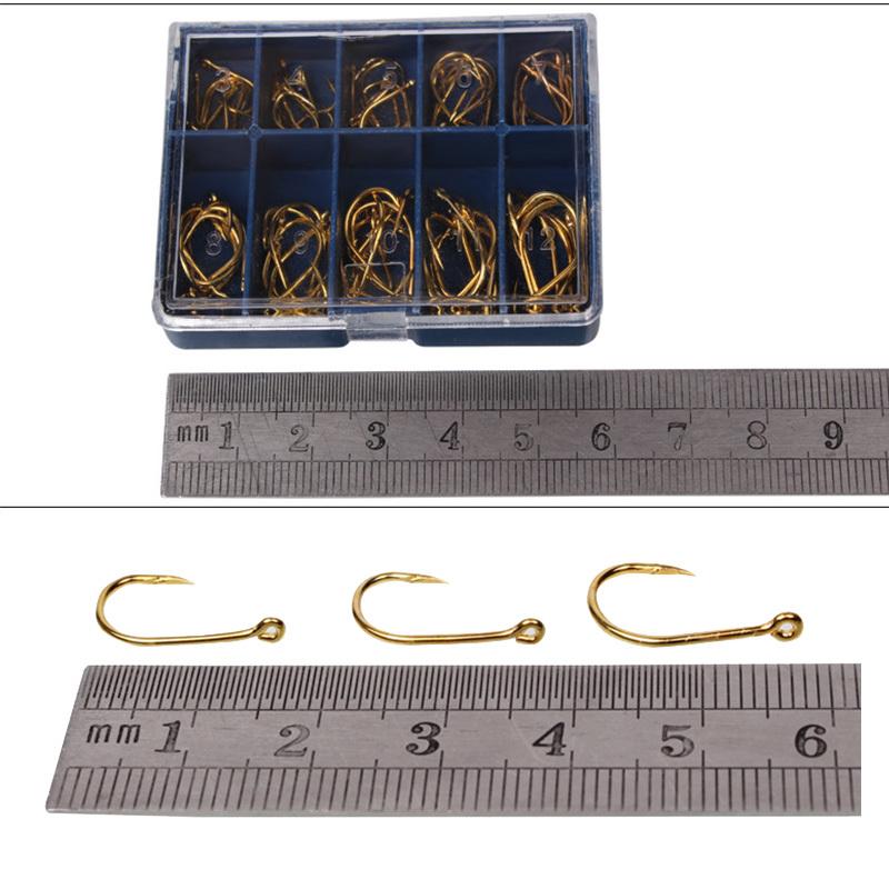 Рыболовные крючки из высокоуглеродистой стали, червячная приманка, рыболовные крючки с пластиковой коробкой, рыболовные инструменты