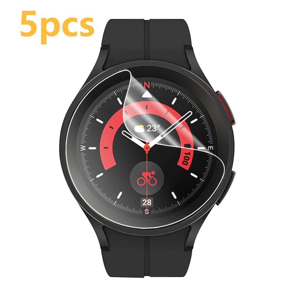 5 шт. для Samsung Galaxy Watch 4, 5, 6, 40/44 мм гидрогелевая пленка, мягкая защитная пленка для экрана для часов 6 5Pro 4Classic 42/43/46/47 мм