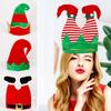 Шапка Санта-Клауса, забавный рождественский костюм-шапка для взрослых, детей, рождественский костюм для косплея, аксессуар для праздничной вечеринки в Новый год