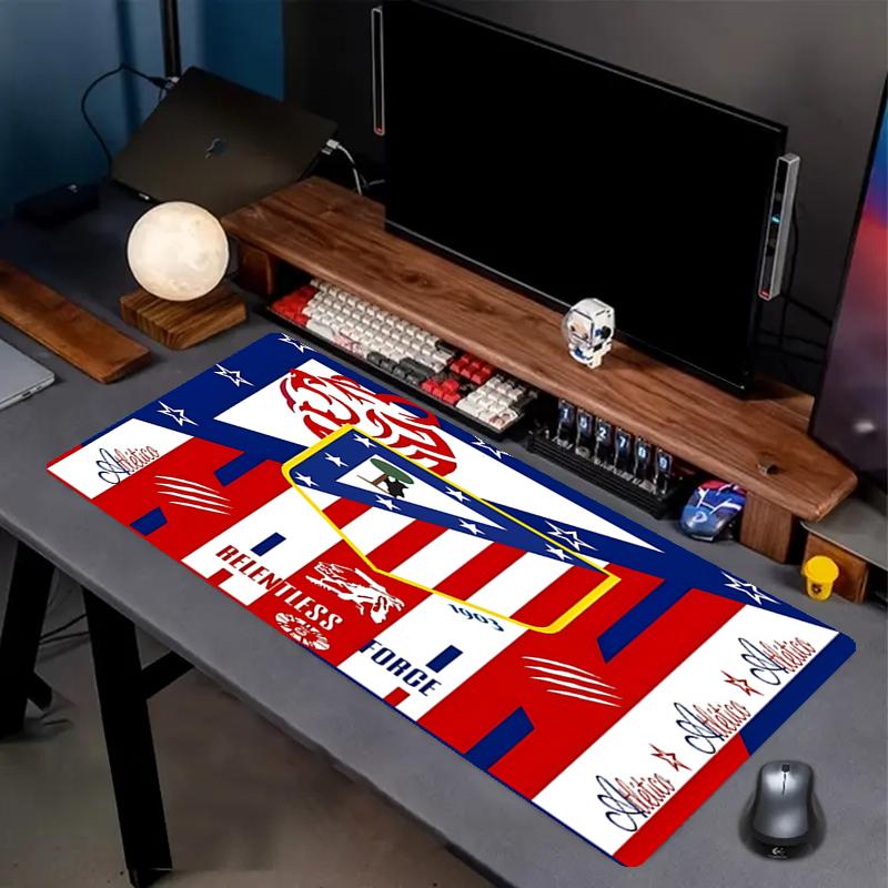 Atletico Madrid Print Mouse Pad, Anti‑Slip Desktop keyboard Mat, for PC Laptop Gaming Working Daily Use, Cool Festival Surprise Gift